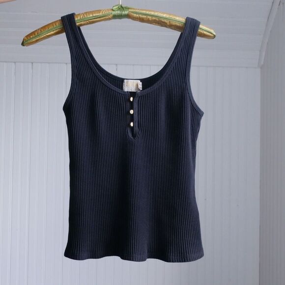 Nation LTD. Los Angeles black ribbed knit tanktop - Picture 7 of 8